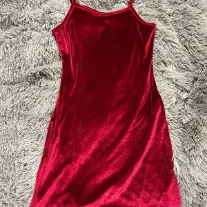 Velvet midi dress